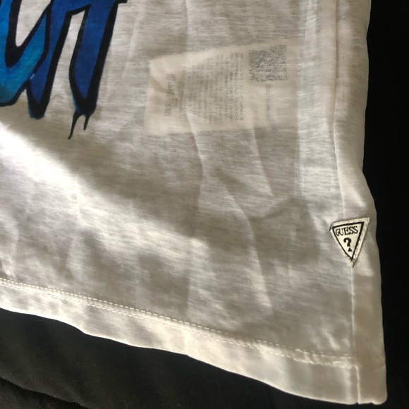 GUESS Los Angeles Men’s White T-Shirt Never Too Much 81 Short Sleeves Size XL - Picture 4 of 8